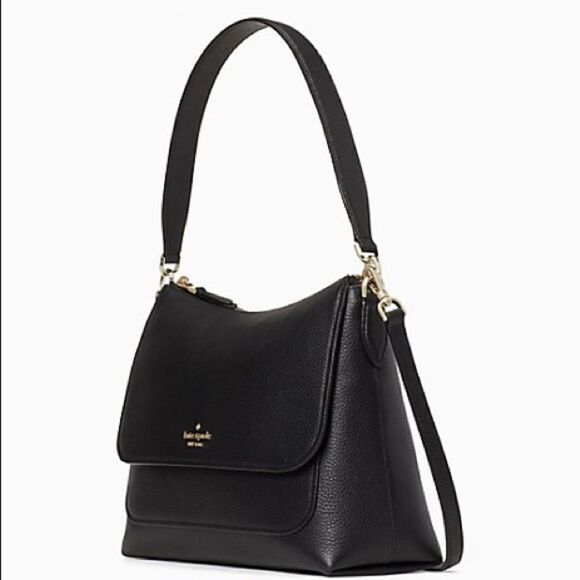 KATE SPADE melody black flap shoulder bag $399 - Picture 4 of 11